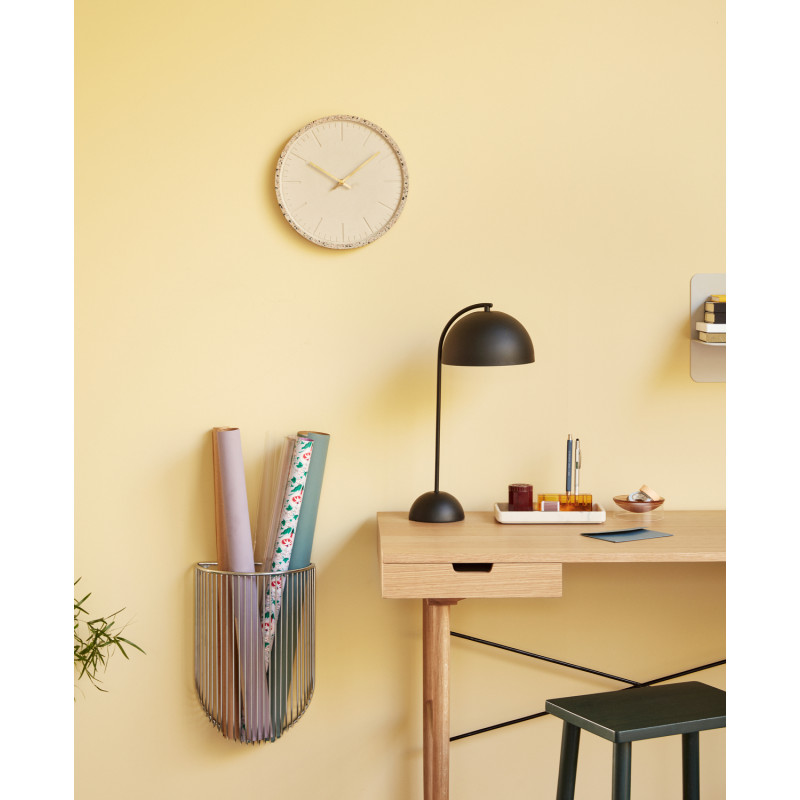 Bureau moderne 2 tiroirs 120 cm en Bois MDF Naturel Placage chêne Studio - 5