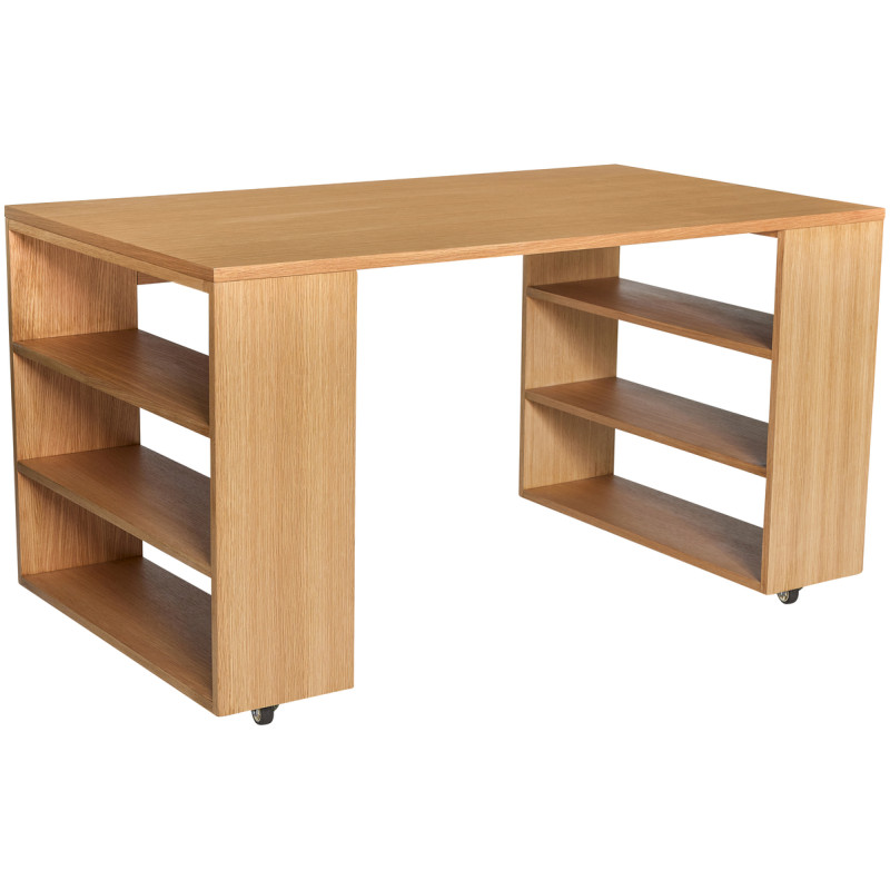 Grand Bureau moderne 6 étagères 140 cm en Utility - 4