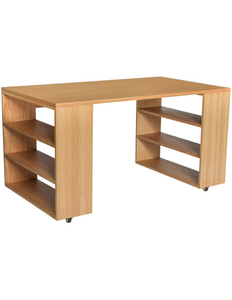 Grand Bureau moderne 6 étagères 140 cm en Utility - 4