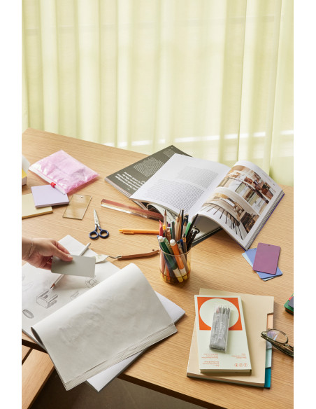 Grand Bureau moderne 6 étagères 140 cm en Utility - 6