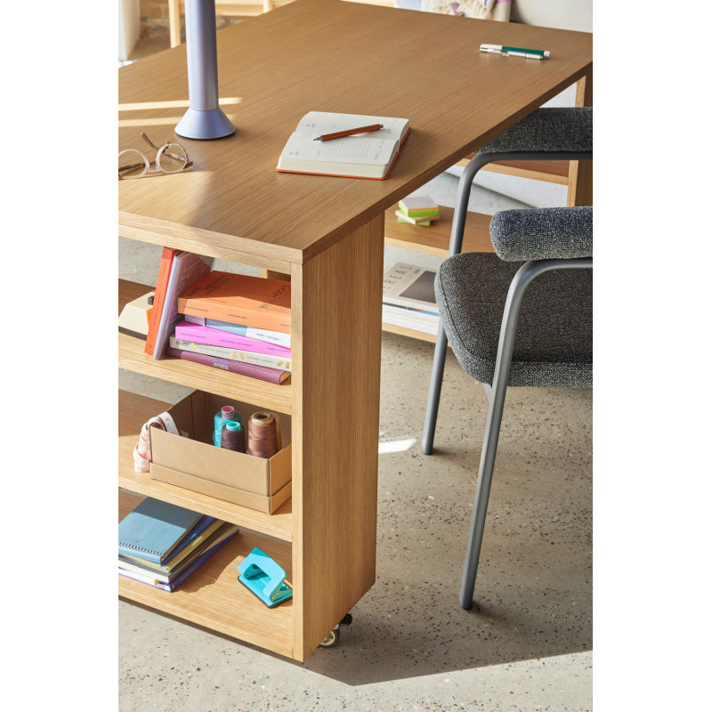 Grand Bureau moderne 6 étagères 140 cm en Utility - 7