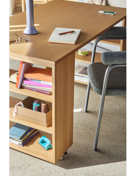 Grand Bureau moderne 6 étagères 140 cm en Utility - 7