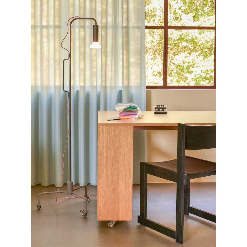 Grand Bureau moderne 6 étagères 140 cm en Utility - 8