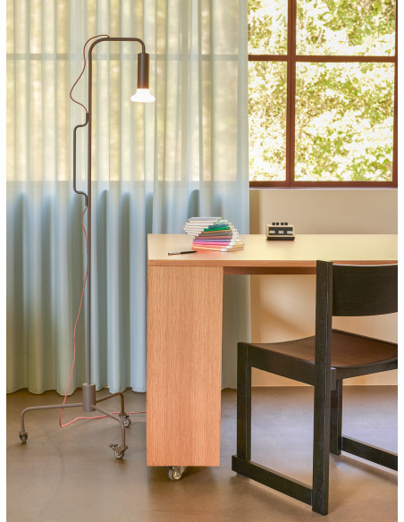 Grand Bureau moderne 6 étagères 140 cm en Utility - 8