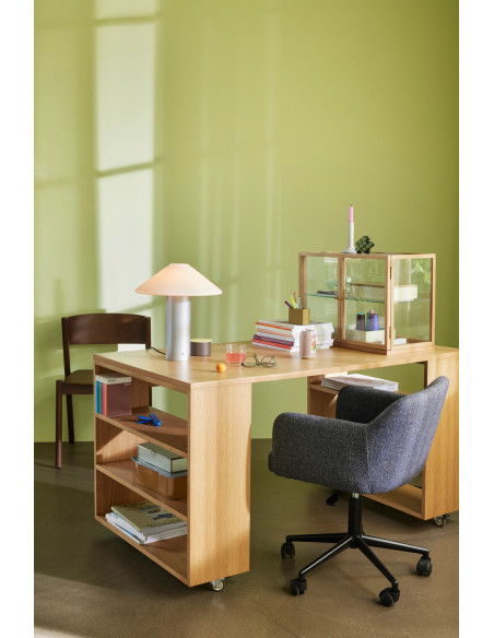 Grand Bureau moderne 6 étagères 140 cm en Utility - 10