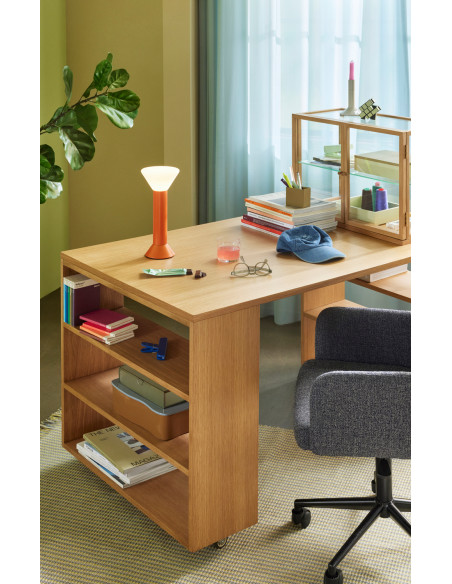 Grand Bureau moderne 6 étagères 140 cm en Utility - 11