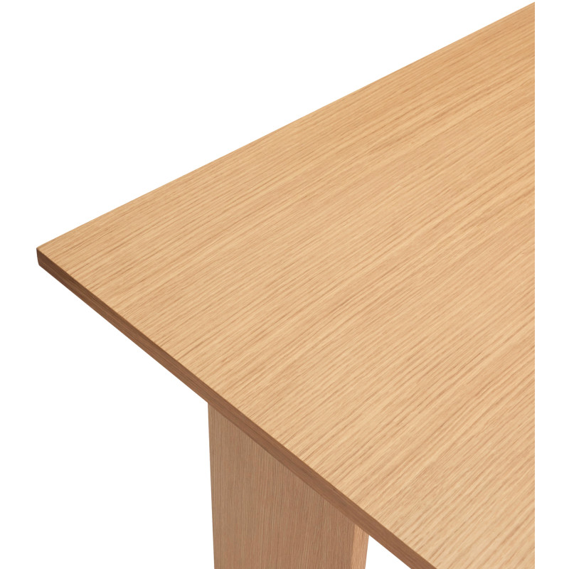 Grand Bureau moderne porte revues en Bois MDF Naturel Effet chêne Forma - 4