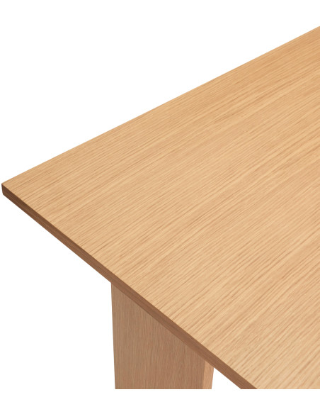 Grand Bureau moderne porte revues en Bois MDF Naturel Effet chêne Forma - 4