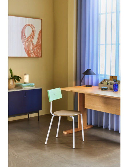 Grand Bureau moderne porte revues en Bois MDF Naturel Effet chêne Forma - 10