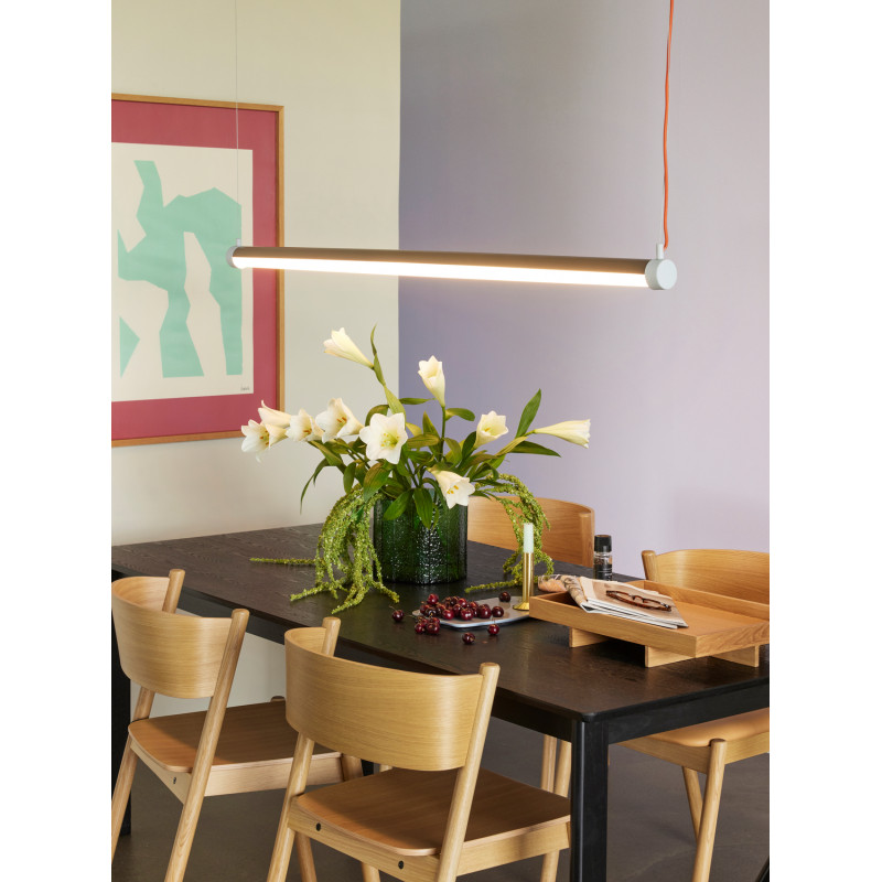 Table à manger moderne Rectangulaire 8 personnes en Bois de frêne Bois MDF Noir Dapper - 2