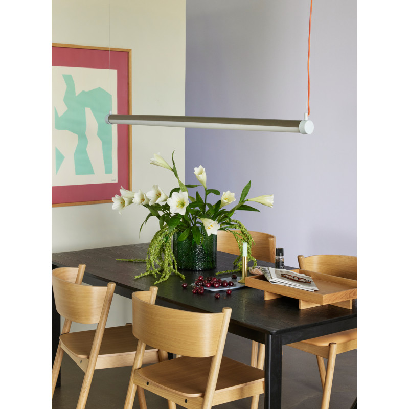 Table à manger moderne Rectangulaire 8 personnes en Bois de frêne Bois MDF Noir Dapper - 6