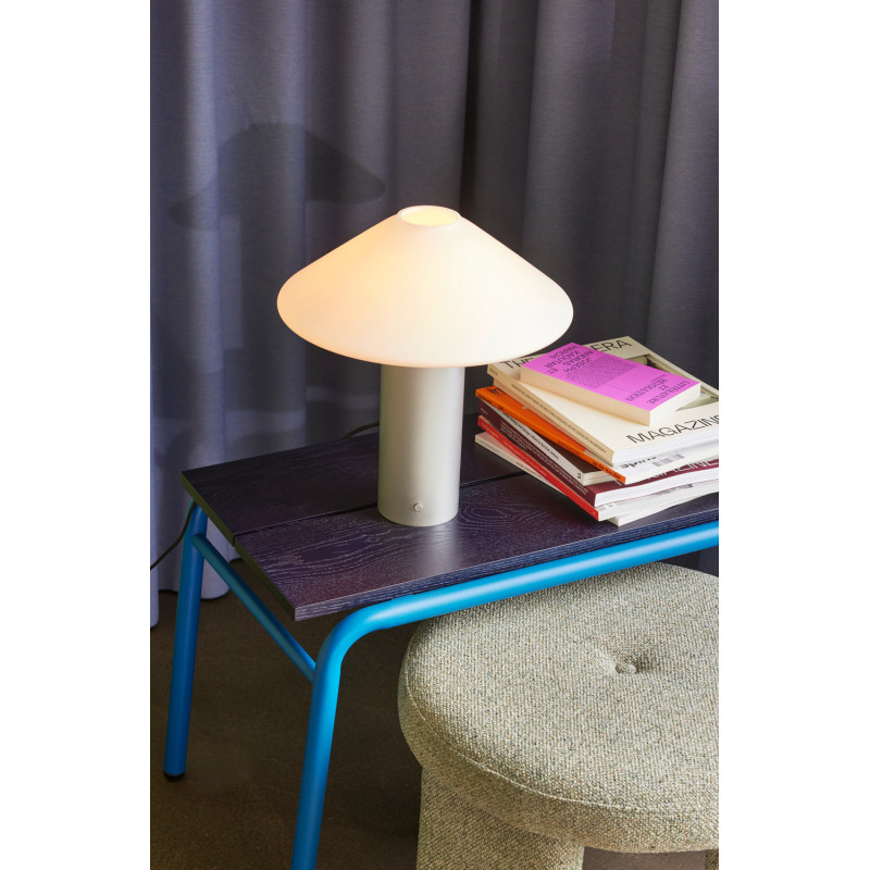 Petit Banc moderne 70 cm en Bois MDF Bleu foncé Placage chêne Métal Bleu Koi - 2