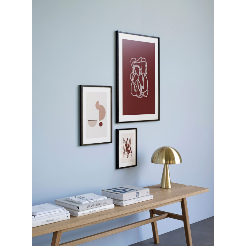 Grand Banc d'intérieur moderne 4 places en Bois MDF Naturel Placage chêne Ground - 4