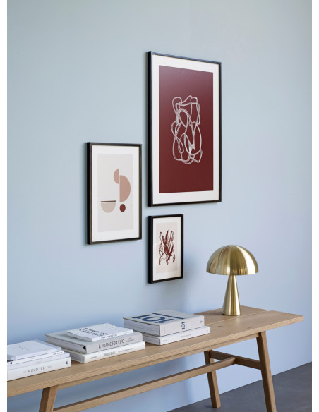 Grand Banc d'intérieur moderne 4 places en Bois MDF Naturel Placage chêne Ground - 4