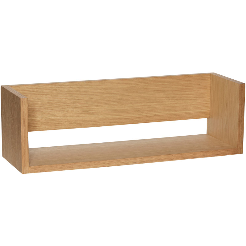 Étagère murale moderne 64 cm en Bois MDF Naturel Placage chêne Gap Hübsch - 1