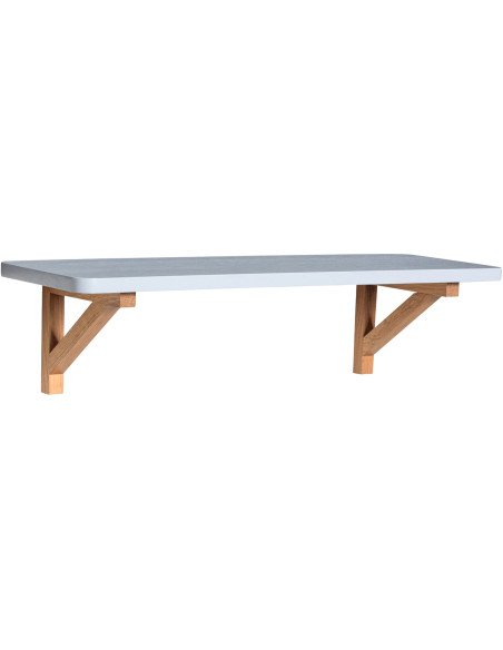 Étagère murale moderne en Bois MDF Gris Naturel Arki - 1