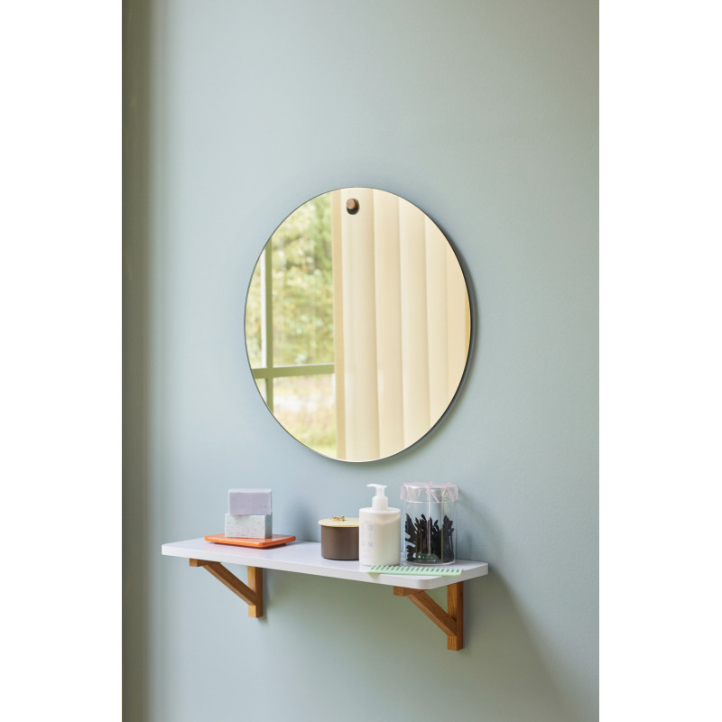 Étagère murale moderne en Bois MDF Gris Naturel Arki - 2
