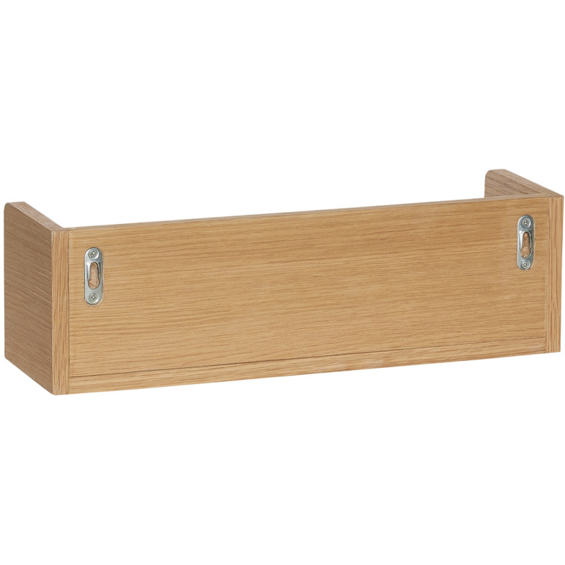 Petite Étagère murale moderne 40 cm en Bois MDF Naturel Placage chêne Savor - 3