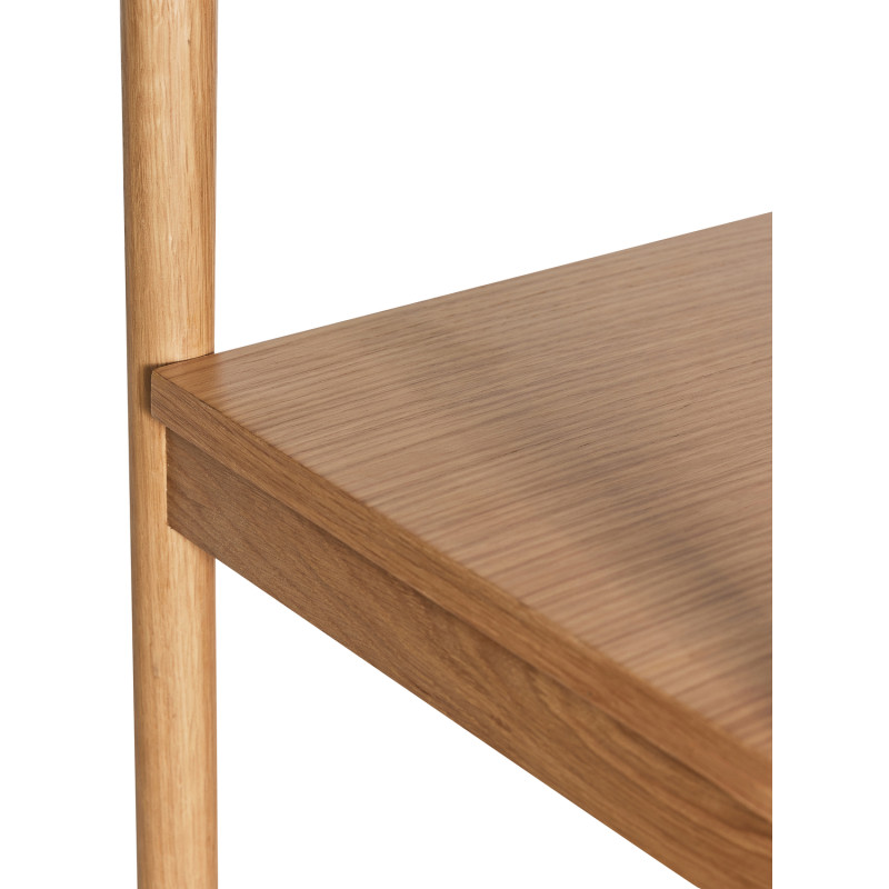 Étagère moderne Colonne 5 niveaux en Bois MDF Naturel Placage chêne Noblesse - 3