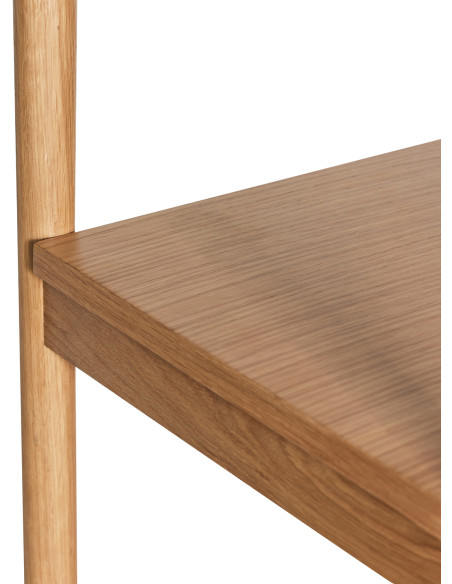 Étagère moderne Colonne 5 niveaux en Bois MDF Naturel Placage chêne Noblesse - 3