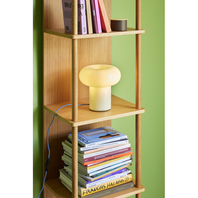 Étagère moderne Colonne 5 niveaux en Bois MDF Naturel Placage chêne Noblesse - 6