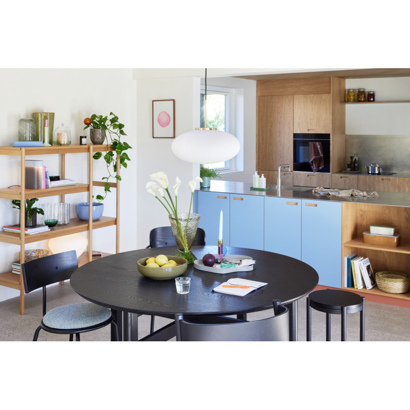 Grande Étagère moderne 4 niveaux en Bois MDF Naturel Placage chêne Seize - 4