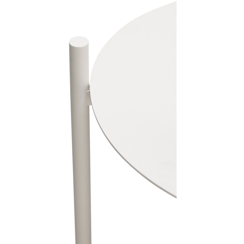 Grande Étagère moderne ronde 3 niveaux en Métal Gris clair Norm - 2