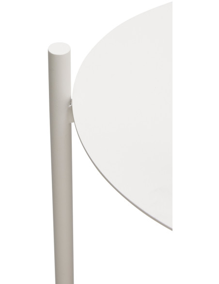 Grande Étagère moderne ronde 3 niveaux en Métal Gris clair Norm - 2