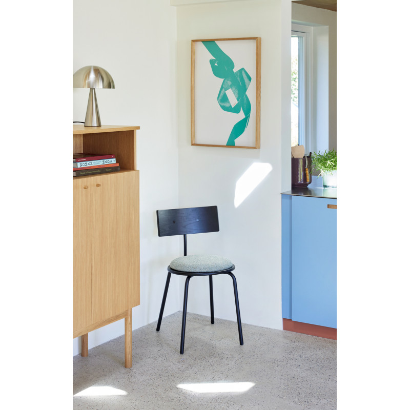 Buffet moderne 2 portes 1 niche en Bois MDF Naturel Placage chêne Ulterior - 6