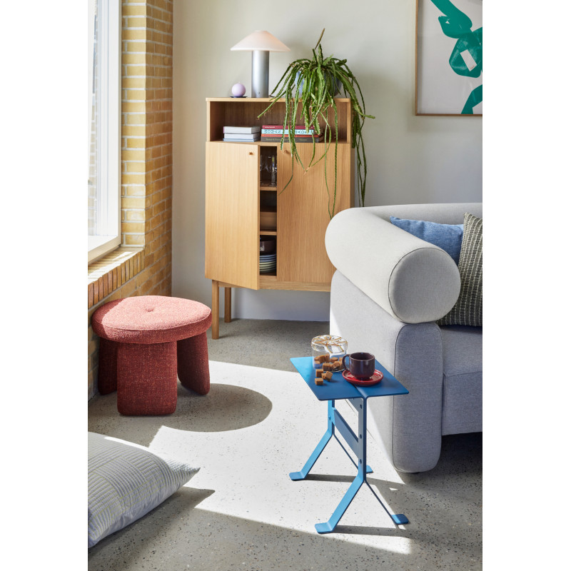 Buffet moderne 2 portes 1 niche en Bois MDF Naturel Placage chêne Ulterior - 7