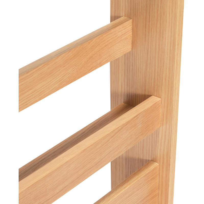 Paravent moderne range magazines 3 niveaux en Bois MDF Naturel Placage chêne Forma - 4