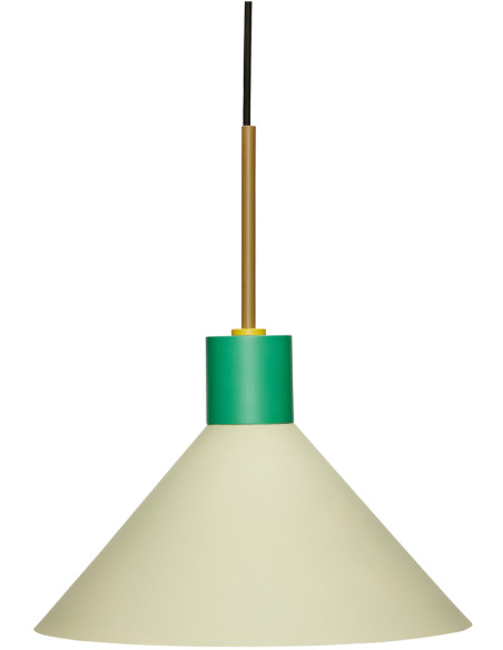 Suspension moderne Diamètre 35 cm en Métal Vert clair Crayon - 1