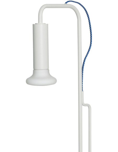 Lampadaire moderne sur roues Hauteur 154 cm en Métal Gris clair Verre Ido - 3