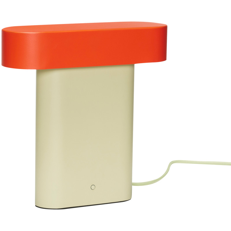 Lampe à poser vintage Hauteur 25 cm en Métal Acrylique Vert Rouge Sleek - 1