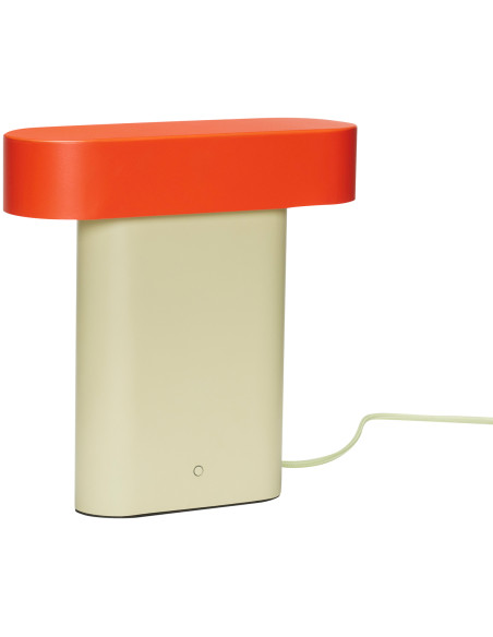 Lampe à poser vintage Hauteur 25 cm en Métal Acrylique Vert Rouge Sleek - 1