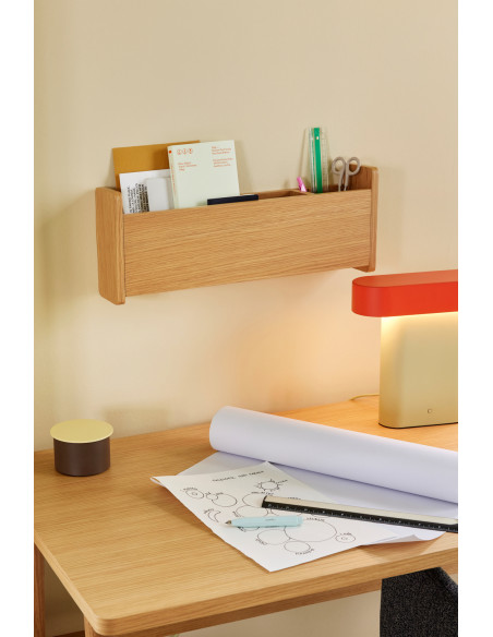 Lampe à poser vintage Hauteur 25 cm en Métal Acrylique Vert Rouge Sleek - 2