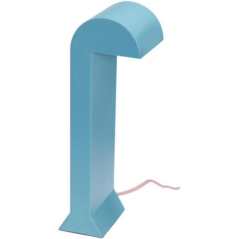 Lampe à poser design moderne Hauteur 34 cm en Métal Turquoise Polycarbonate Soothe - 3