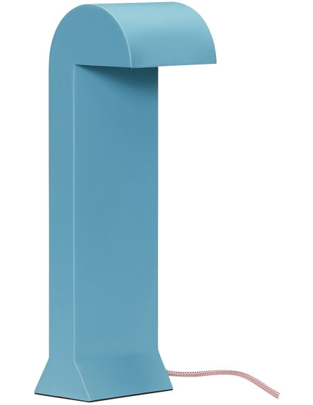 Lampe à poser design moderne Hauteur 34 cm en Métal Turquoise Polycarbonate Soothe - 1