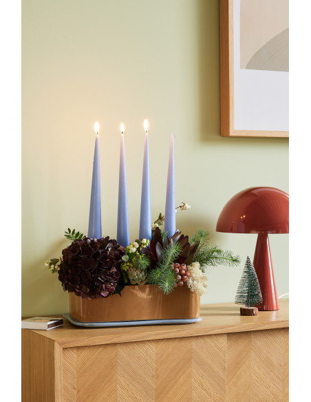 Lampe à poser design Champignon Hauteur 33 cm en Métal Rouge Mush - 9