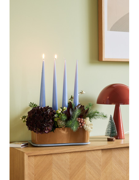 Lampe à poser design Champignon Hauteur 33 cm en Métal Rouge Mush - 10