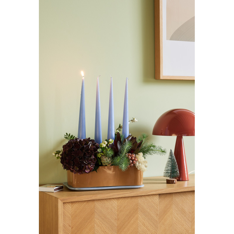 Lampe à poser design Champignon Hauteur 33 cm en Métal Rouge Mush - 11