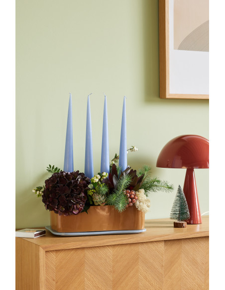 Lampe à poser design Champignon Hauteur 33 cm en Métal Rouge Mush - 12