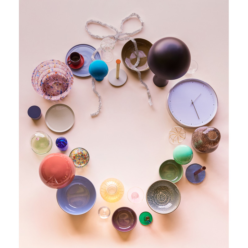 Lampe à poser design Champignon Hauteur 33 cm en Métal Rouge Mush - 14