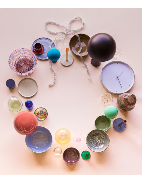 Lampe à poser design Champignon Hauteur 33 cm en Métal Rouge Mush - 14