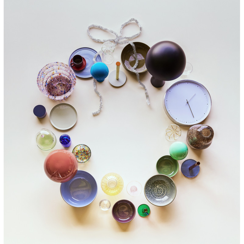 Lampe à poser design Champignon Hauteur 33 cm en Métal Rouge Mush - 15