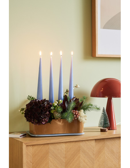 Lampe à poser design Champignon Hauteur 33 cm en Métal Rouge Mush - 13