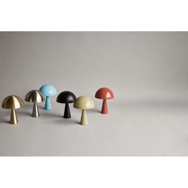 Lampe à poser design Champignon Hauteur 33 cm en Métal Rouge Mush - 16