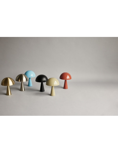 Lampe à poser design Champignon Hauteur 33 cm en Métal Rouge Mush - 16