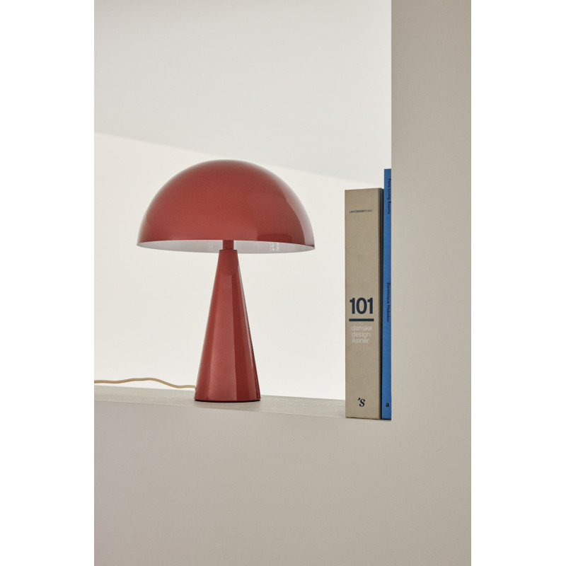 Lampe à poser design Champignon Hauteur 33 cm en Métal Rouge Mush - 6
