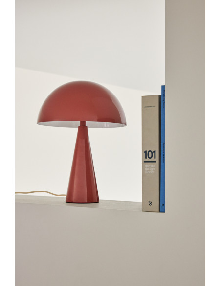 Lampe à poser design Champignon Hauteur 33 cm en Métal Rouge Mush - 6
